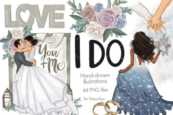 I Do Clipart & Wedding Patterns: A Designer's Dream Collection
