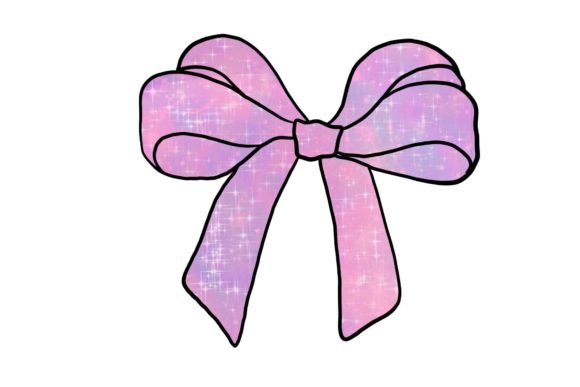 Wedding Fantasy Galaxy Ribbon Stickers: A Cosmic Design Asset