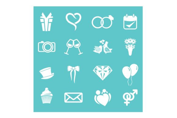 Wedding Icon Set: Design Assets for Every Celebration